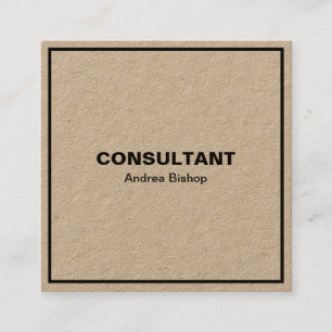 Simple Clean Frame Classic Square Business Card