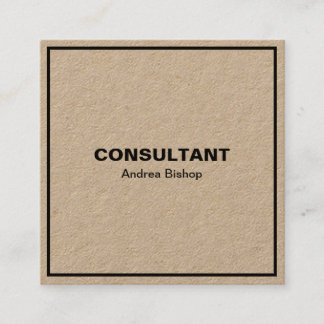 Simple Clean Frame Classic Square Business Card