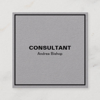 Simple Clean Frame Classic Square Business Card
