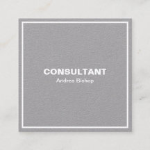 Simple Clean Frame Classic Square Business Card