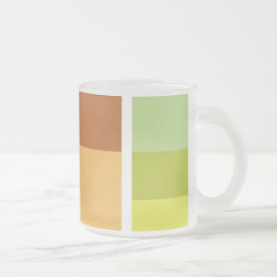 Simple Clean Modern Minimal Frosted Glass Coffee Mug