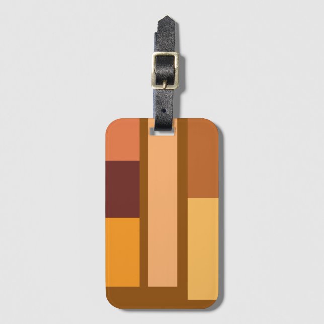 Simple Clean Modern Minimal Luggage Tag (Front Vertical)