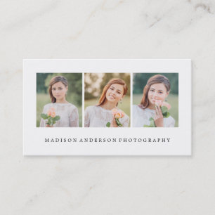 Simple & Clean   Photography Business Cards