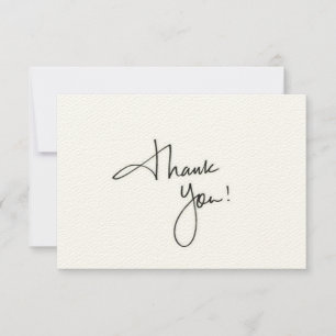 Simple & Clean Thank You Card for Professionals