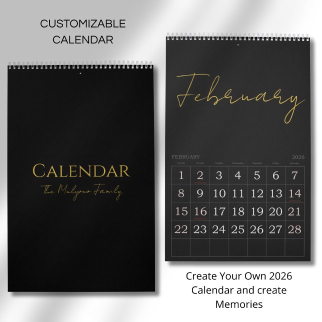 Simple Clean Typography Design Calendar (Creator Uploaded)