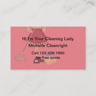 Janitorial Cleaning Business Cards | Zazzle UK