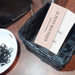 Simple Clothing Blush Hanging display Price Tag