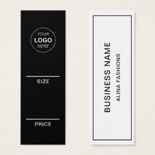 Simple Clothing Business Logo display Price Tag