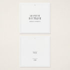 Simple Clothing Store Square Swing Price Tag