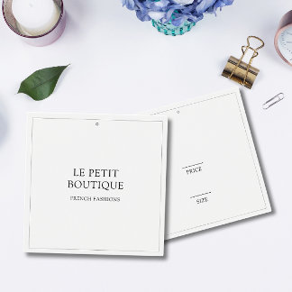 Simple Clothing Store Square Swing Price Tag