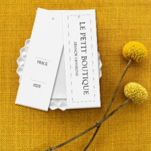 Simple Clothing  White Hanging display Price Tag
