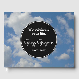 Simple Cloudy Sky Sympathy Guestbook