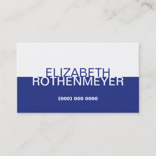Simple Cobalt Panel Business Card