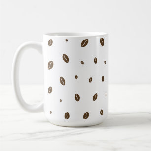 Simple Coffee Bean Pattern Minimalist Mug