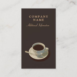 Simple Coffee Cup Business Card