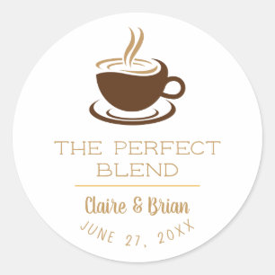 Simple Coffee Shop Logo Sticker