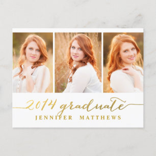 Simple Collage Graduation Party Invitation