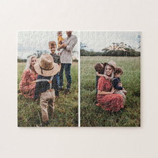 Simple Collage With 2 Family Photos Jigsaw Puzzle
