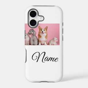 Simple colorful animal add name photo custom