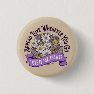 SIMPLE COLORFULL MODERN GIFT DAUGHTER SISTER MOM  3 CM ROUND BADGE