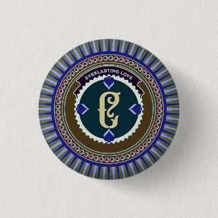 SIMPLE COLORFULL MODERN GIFT DAUGHTER SISTER MOM 3 CM ROUND BADGE