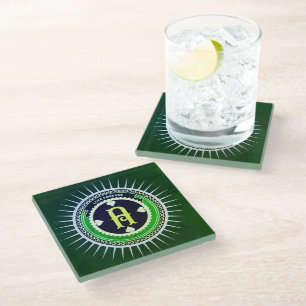SIMPLE COLORFULL MODERN GIFT DAUGHTER SISTER MOM GLASS COASTER