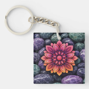 SIMPLE COLORFULL MODERN GIFT DAUGHTER SISTER MOM KEY RING