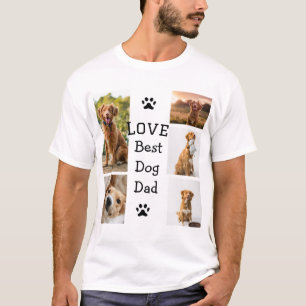 Simple colourful animal add name photo collage T-Shirt