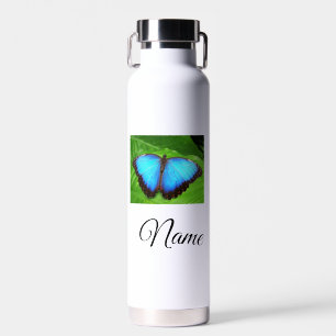 Simple colourful animal add name photo custom butt water bottle