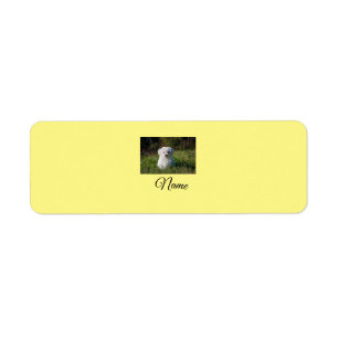 Simple colourful animal add name photo custom thro