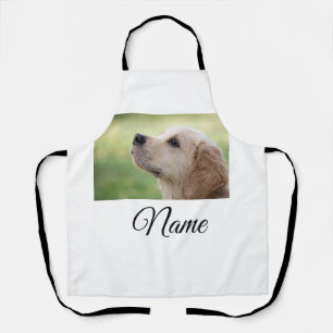 Simple colourful animal add name photo custom thro apron