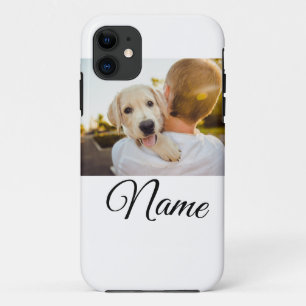Simple colourful animal add name photo custom thro iPhone 11 case