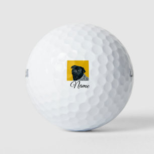 Simple colourful animal add name photo custom thro golf balls