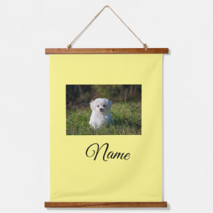 Simple colourful animal add name photo custom thro hanging tapestry