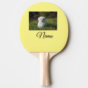 Simple colourful animal add name photo custom thro ping pong paddle