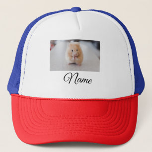 Simple colourful animal add name photo custom thro trucker hat