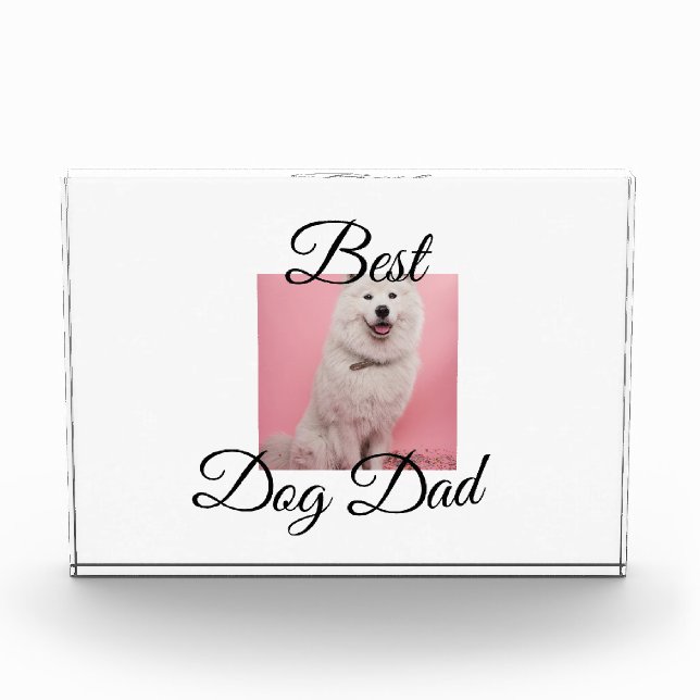 Simple colourful animal add name photo dog Dad gif (Front)