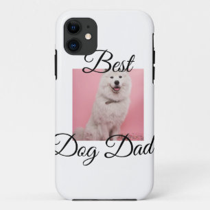 Simple colourful animal add name photo dog Dad gif iPhone 11 Case