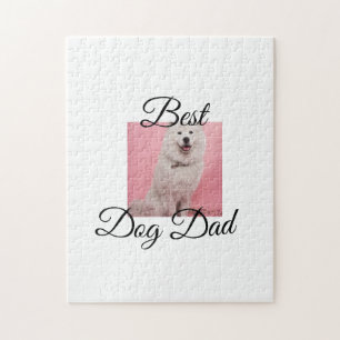 Simple colourful animal add name photo dog Dad gif Jigsaw Puzzle