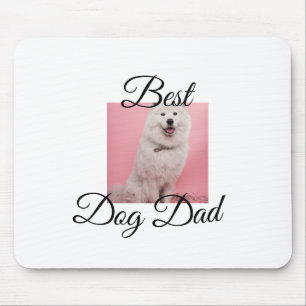Simple colourful animal add name photo dog Dad gif Mouse Mat