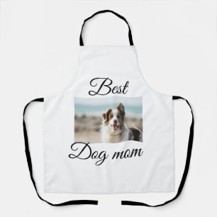 Simple colourful animal add name photo dog mum gif apron