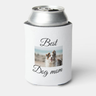 Simple colourful animal add name photo dog mum gif can cooler