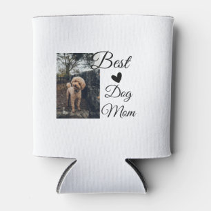Simple colourful animal add name photo dog mum gif can cooler