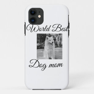 Simple colourful animal add name photo dog mum gif iPhone 11 case