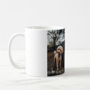 Simple colourful animal add name photo dog mum gif coffee mug