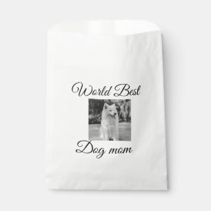 Simple colourful animal add name photo dog mum gif favour bags