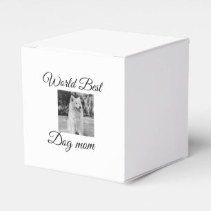 Simple colourful animal add name photo dog mum gif favour box