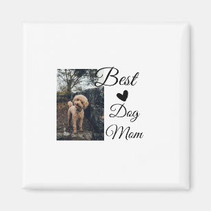 Simple colourful animal add name photo dog mum gif magnet