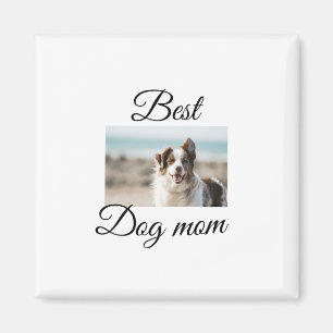 Simple colourful animal add name photo dog mum gif magnet