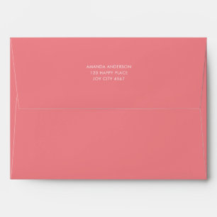 Simple Colourful Bright Solid Pink Envelope